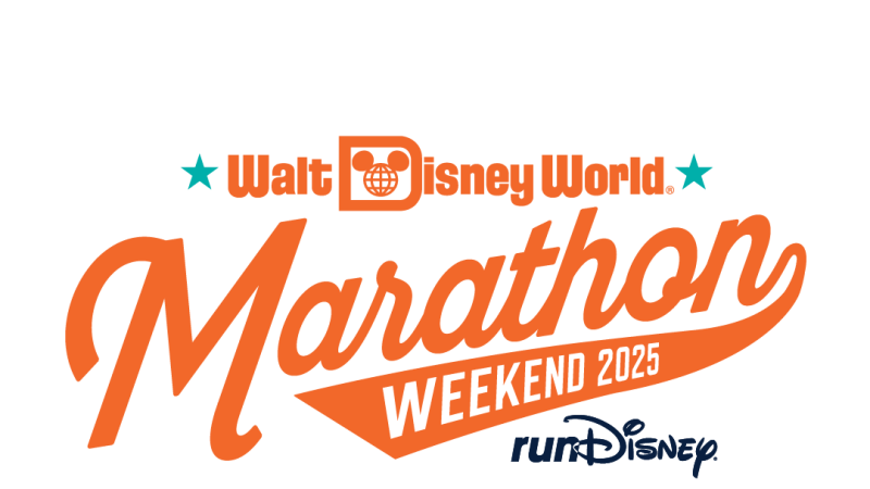 walt disney world 2024 marathon weekend logo in orange writing