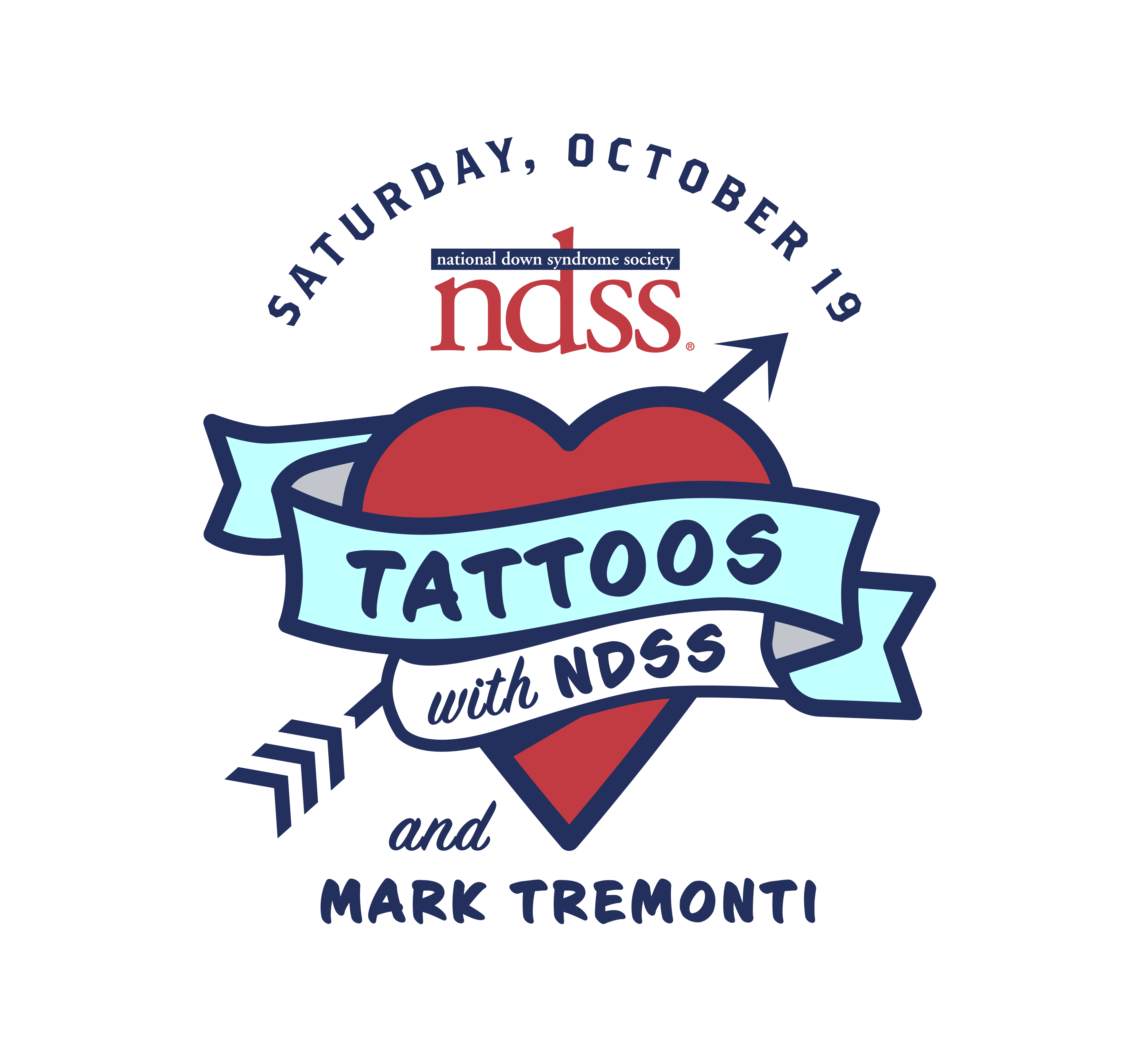 Tattoos with NDSS and Mark Tremonti logo with a heart and arrow going through it