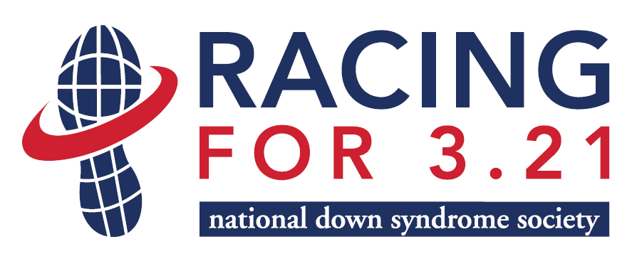 Racing for 3.21 logo National Down Syndrome Society