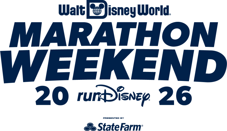 Walt Disney World Marathon Weekend 2026 runDisney logo. Sponsored by State farm logo