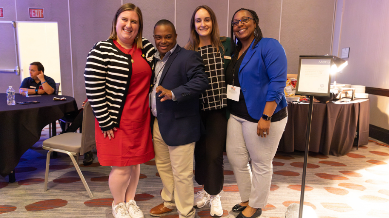 A group of NDSS advocates in business clothes