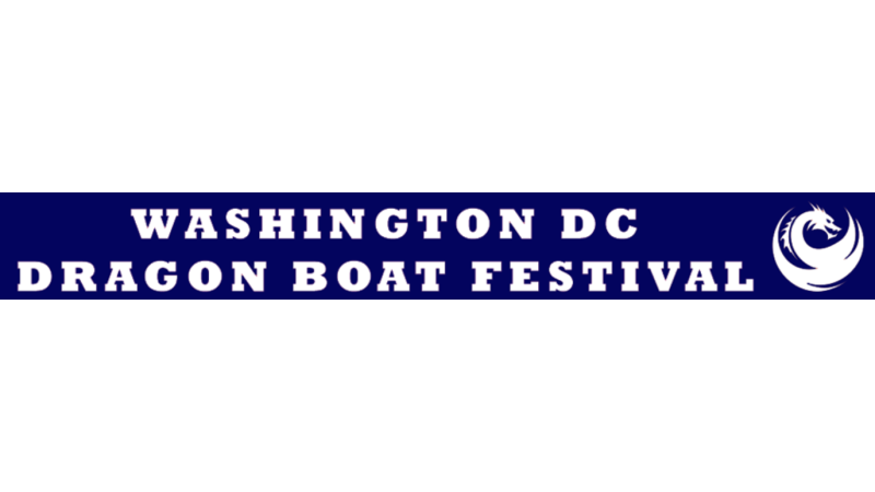 Washington DC Dragon Boat Festival. Graphic of a boat shaped like a dragon.