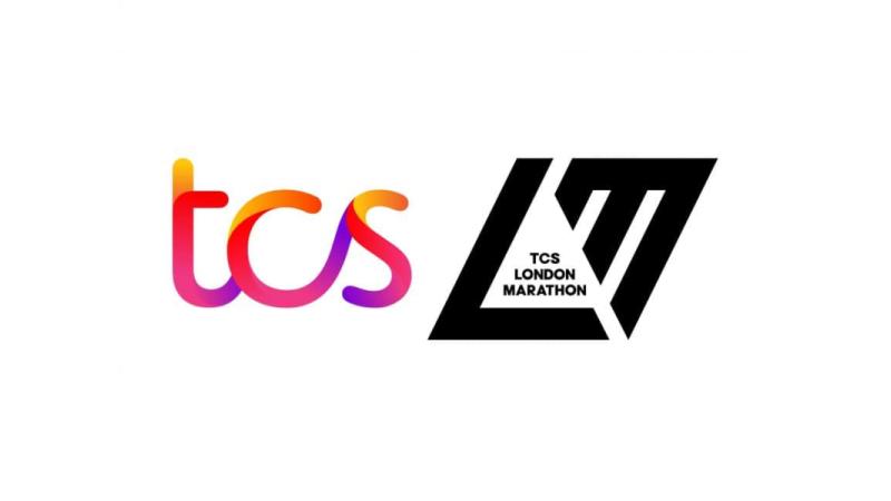 TCS logo. The London Marathon Logo