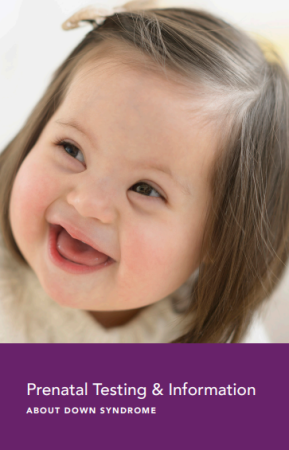 Image of a baby girl with Down syndrome. Prenatal Testing & Information