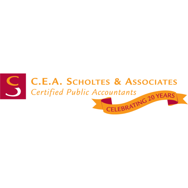 C.E.A. Scholtes & Associates logo. Certified Public Accountants. Celebrating 20 Years