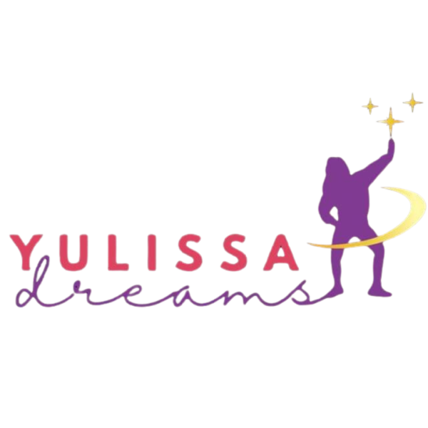 Yulissa Dreams logo. Sillouette of Yulissa, a woman with Down syndrome
