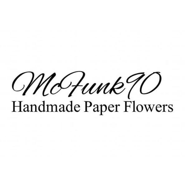 McFunk 90 logo. Handmade Paper Flowers.