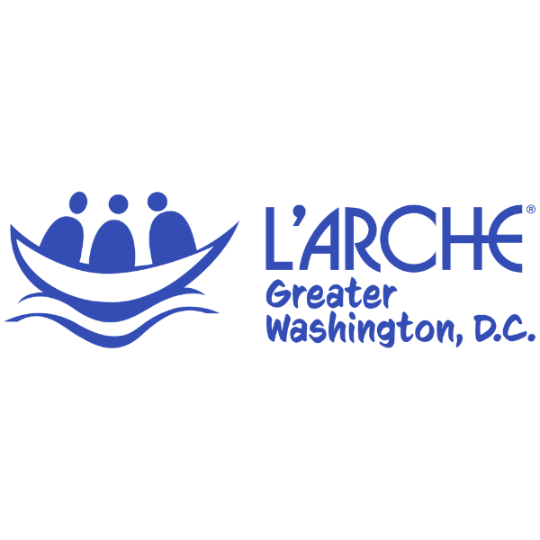 L'Arche Greater Washington, D.C. logo with a graphic of 3 people in a boat