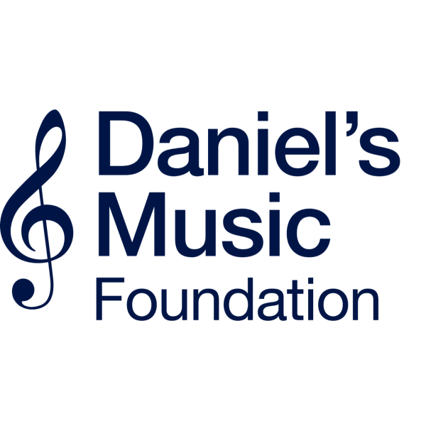 Daniel's Music Foundation logo. Graphic of a treble cleff.