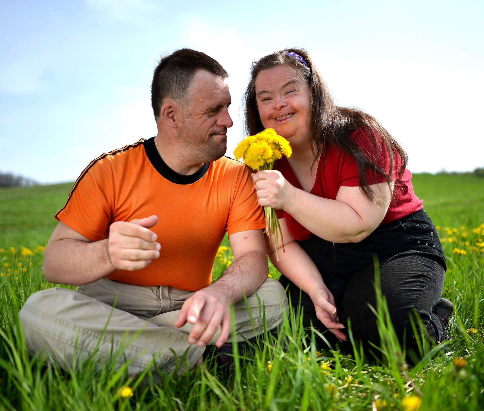 Couple with Down syndrome