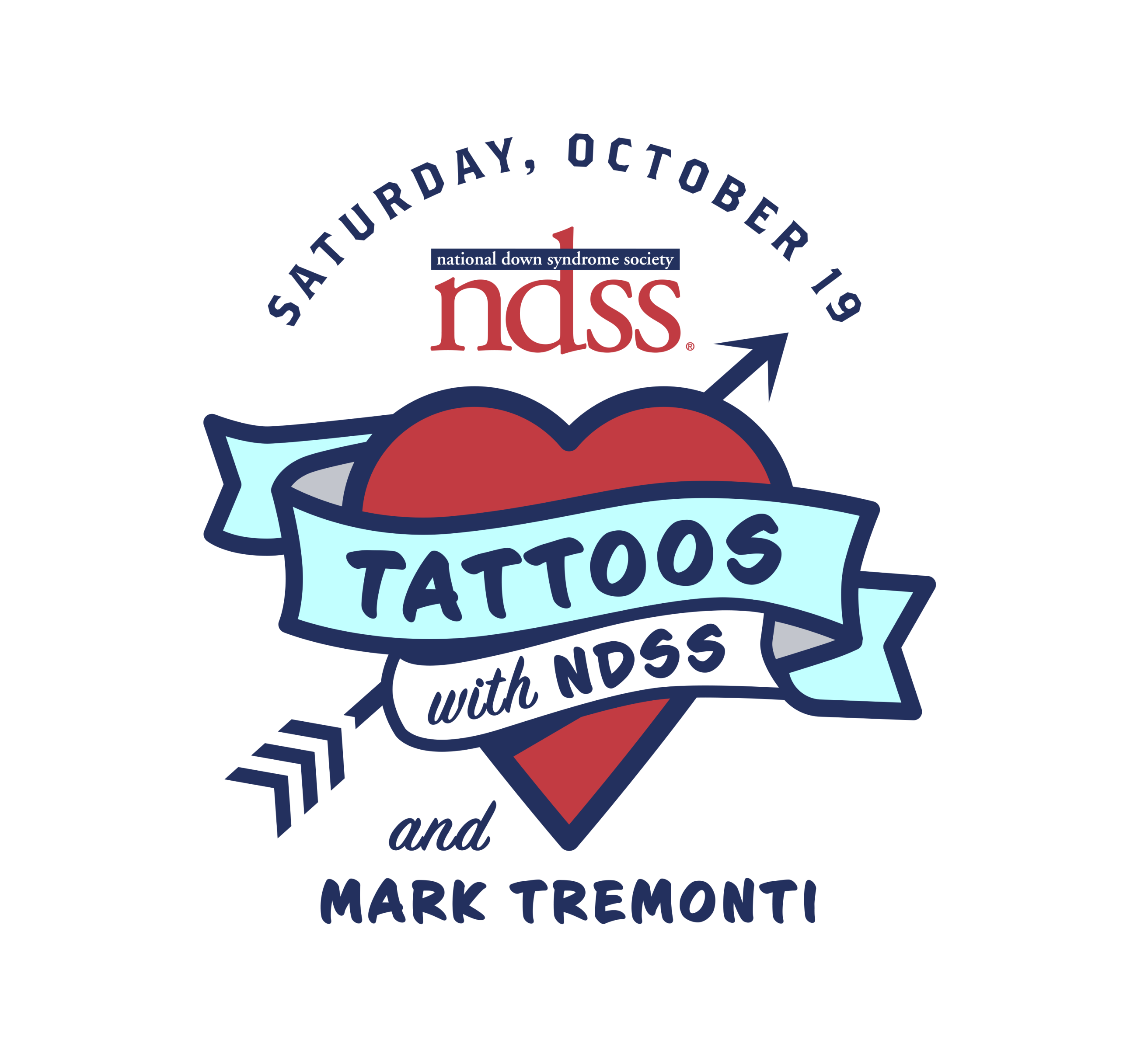 Tattoos with NDSS and Mark Tremonti logo with a heart and arrow going through it