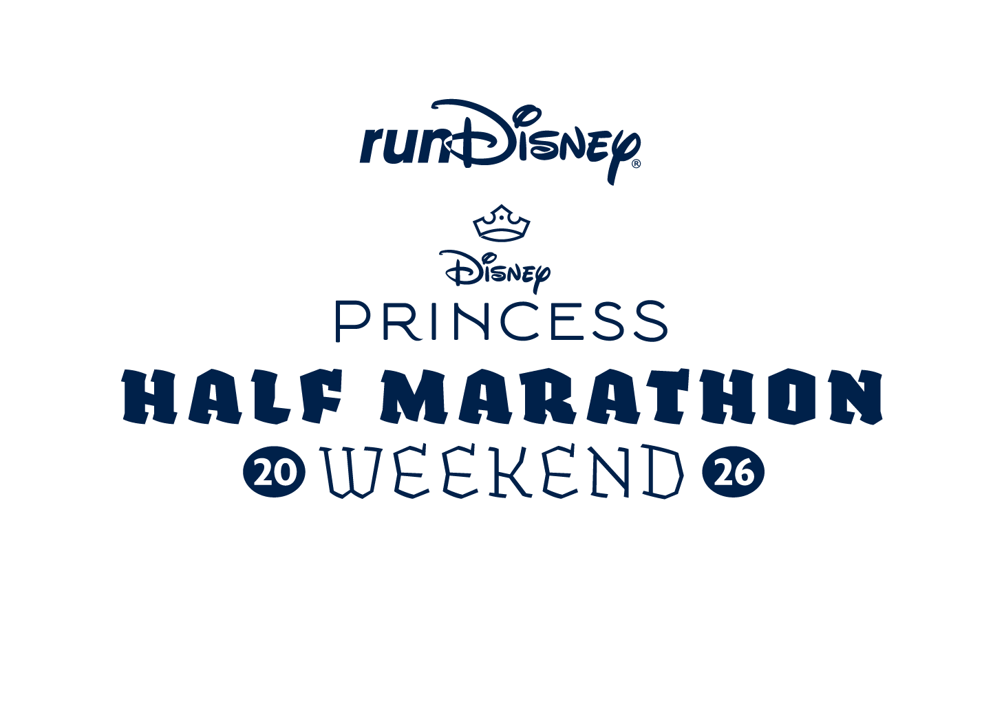 runDisney. Disney Princess Half Marathon Weekend 2026 logo