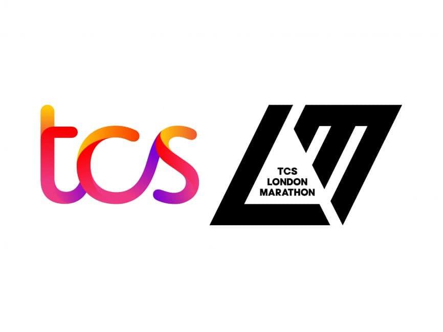 TCS logo. The London Marathon Logo