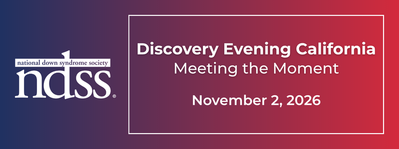 Discover Evening California. Meeting the Moment, November 2, 2026. NDSS logo. Blue and red gradient background.