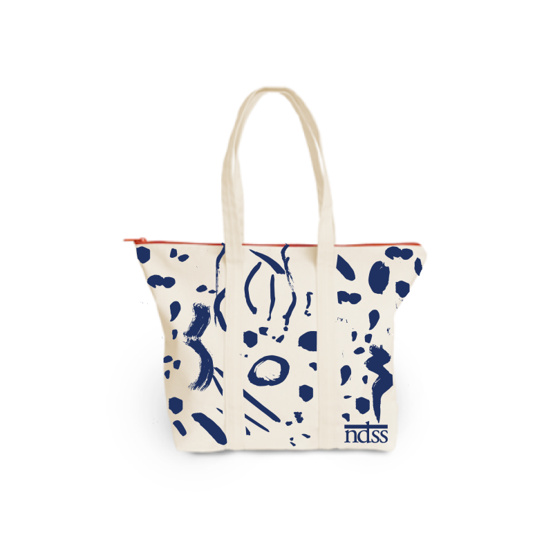 ndss_x_dance_happy_abstract_wide_tote_bag_with_zipper