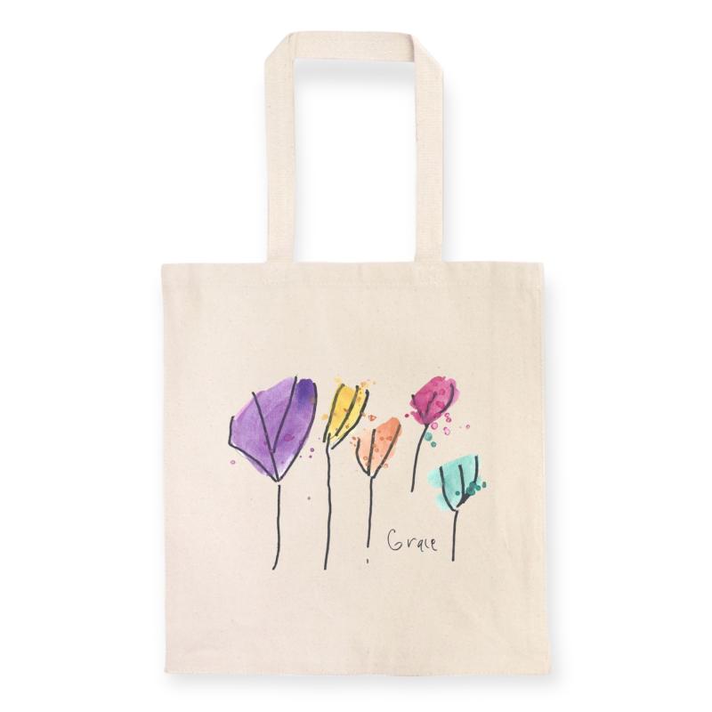 Flowers Canvas Tote
